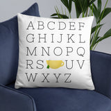 Alphabet Tea - Pillow
