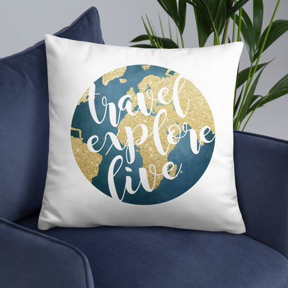 Travel Explore Live - Pillow