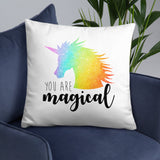 You Are Magical (Rainbow Unicorn) - Pillow