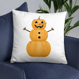 Pumpkin Snowman - Pillow