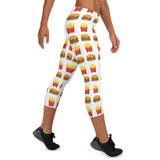 Burgers And Fries Pattern - Leggings
