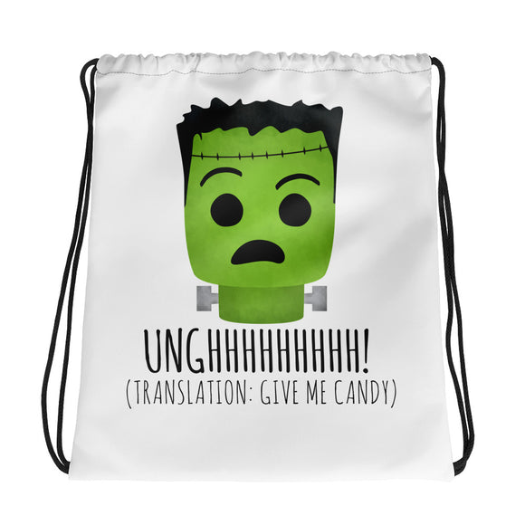 Frankenstein (Translation: Give Me Candy) - Drawstring Bag