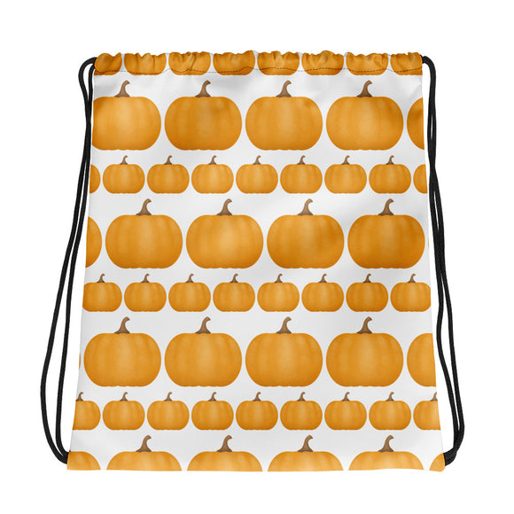 Pumpkin Pattern - Drawstring Bag