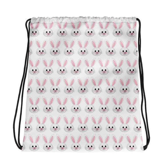 Bunny Pattern - Drawstring Bag