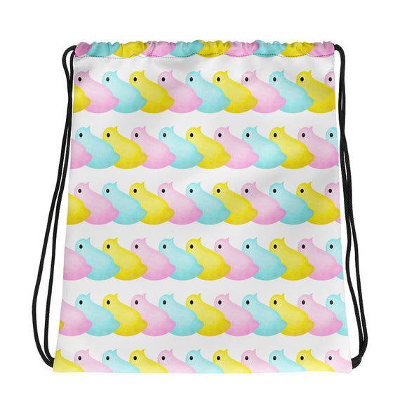 Easter Peeps Pattern - Drawstring Bag