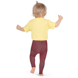 Chalkboard Apple Pattern - Kids Leggings