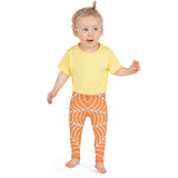 Spiderweb Pattern (Orange Background) - Kids Leggings