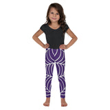 Spiderweb Pattern (Purple Background) - Kids Leggings