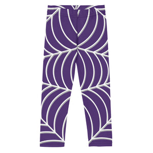 Spiderweb Pattern (Purple Background) - Kids Leggings