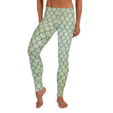 Green Mermaid Tail Pattern - Leggings