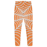 Spiderweb Pattern (Orange Background) - Leggings