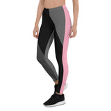 Thin And Thick Lines (Pink) - Leggings