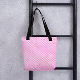 Pink Mermaid Tail Pattern (Faux Glitter) - Tote Bag