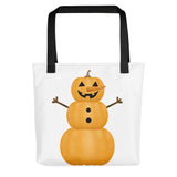 Pumpkin Snowman - Tote Bag