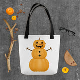 Pumpkin Snowman - Tote Bag