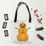 Pumpkin Snowman - Tote Bag