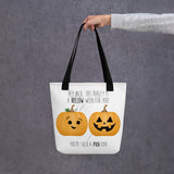 Hey Jack This Really Is A Hollow-ween For You! You're Such A Pun-kin (Pumpkins) - Tote Bag