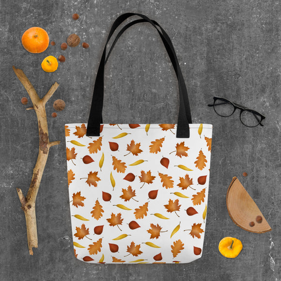 Fall Leaves Pattern - Tote Bag