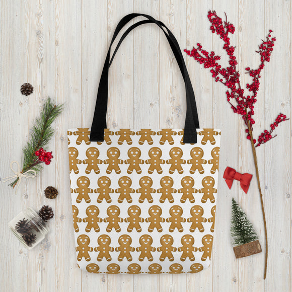 Gingerbread Cookie Pattern - Tote Bag