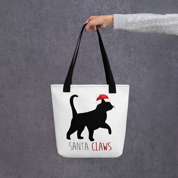 Santa Claws (Cat) - Tote Bag