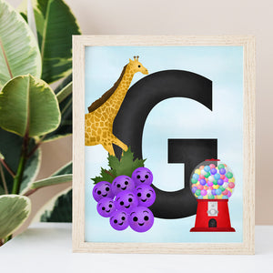 Letter G (Alphabet) - Ready To Ship 8x10" Print