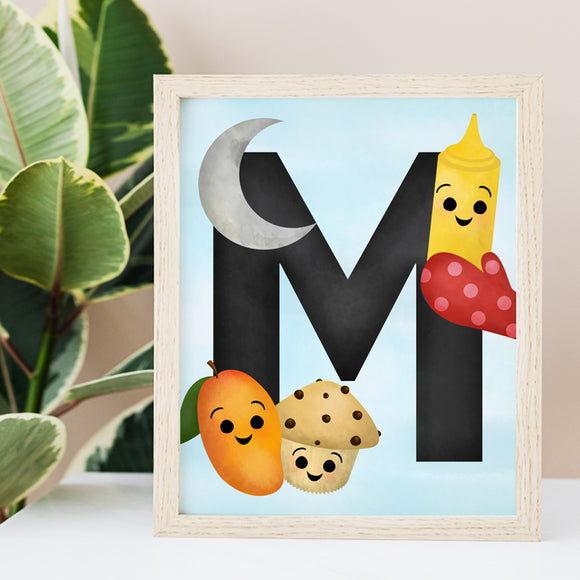 Letter M (Alphabet) - Ready To Ship 8x10