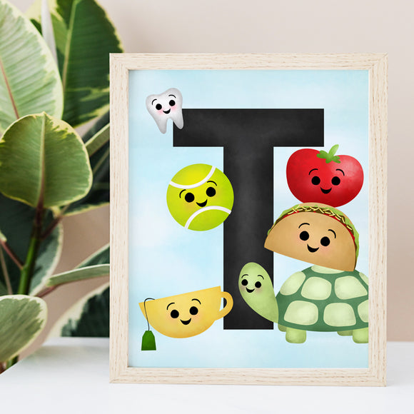 Letter T (Alphabet) - Ready To Ship 8x10