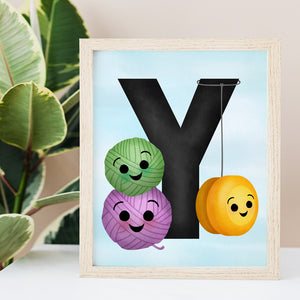 Letter Y (Alphabet) - Ready To Ship 8x10" Print