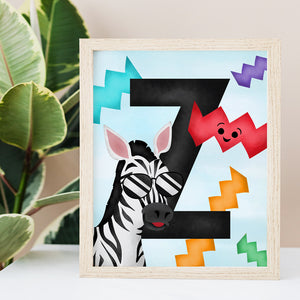 Letter Z (Alphabet) - Ready To Ship 8x10" Print