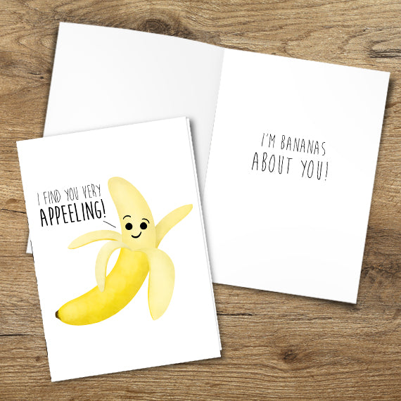 I Find You Very Appeeling (Banana) - Print At Home Card