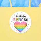 Thank You For Poppin' By - Stickers