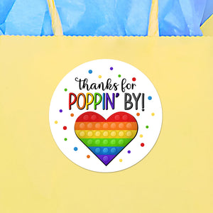 Thank You For Poppin' By - Stickers