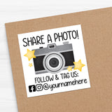Share A Photo - Custom Stickers