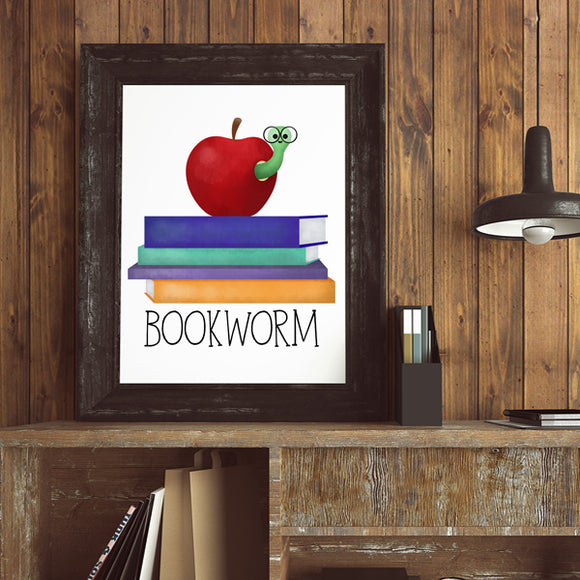 Bookworm - Print At Home Wall Art