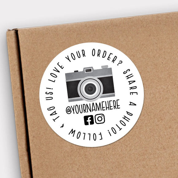 Love Your Order? Share A Photo (Solid Background) - Custom Stickers