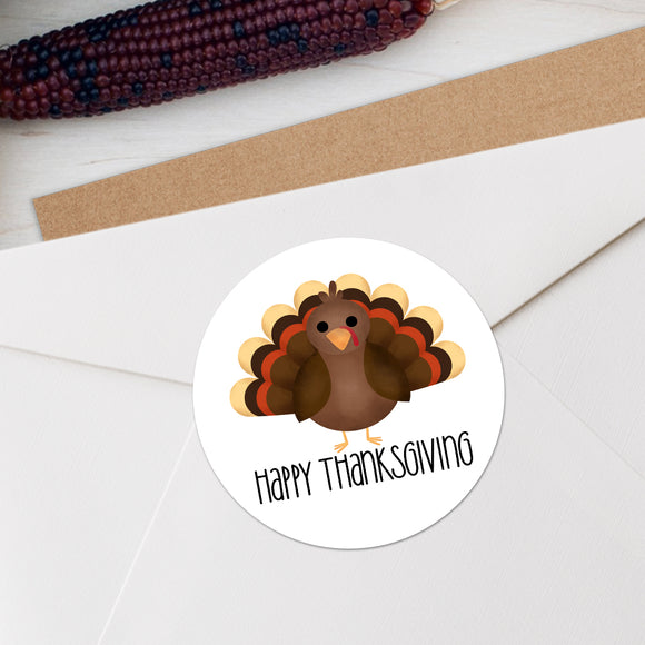 Happy Thanksgiving (Turkey) - Stickers