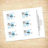 Here's To The Coolest Pop (Popsicle) - Print At Home Gift Tags