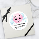 Bath Bomb (Name Of Scent) - Custom Stickers