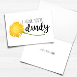 I Think You're Dandy (Dandelion) - Print At Home Card