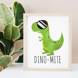 Dino-mite - Ready To Ship 8x10" Print