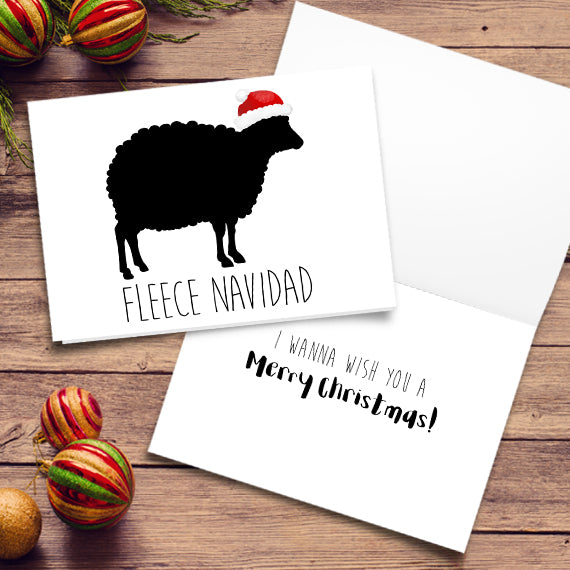 Fleece Navidad - Print At Home Card
