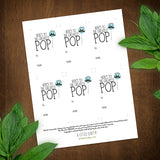 Here's To The Greatest Pop (Cake Pop) - Print At Home Gift Tags