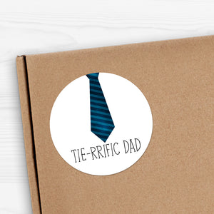 Tie-rrific Dad - Stickers