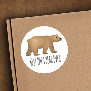 Best Papa Bear Ever - Stickers