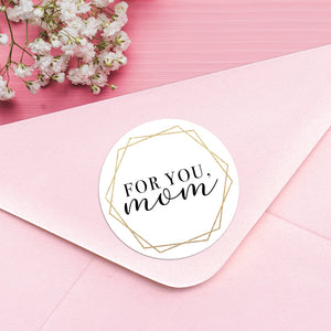 For You Mom (Geometric Wreath) - Stickers