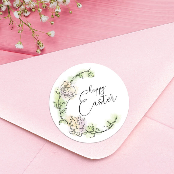 Happy Easter (Floral) - Stickers