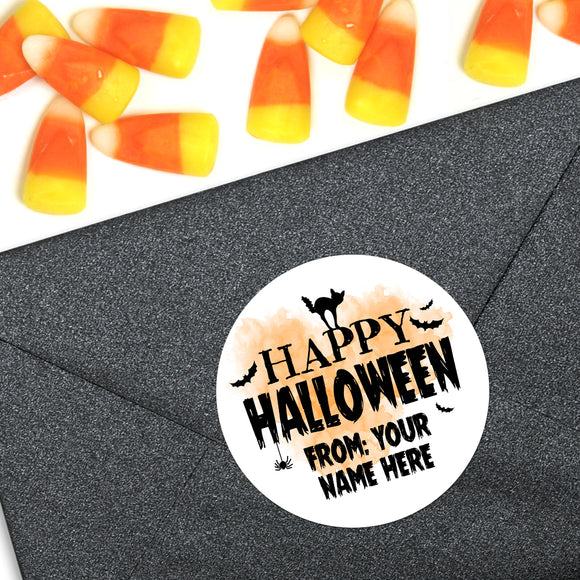 Happy Halloween (Gift Tag) - Custom Stickers