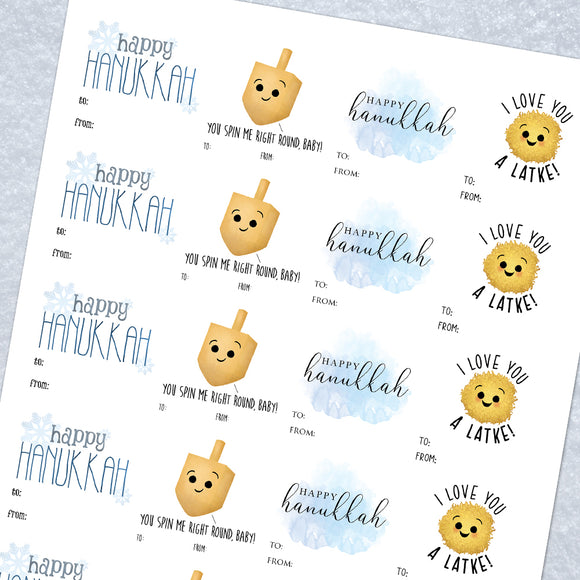 Hanukkah Mix (Gift Tag) - Stickers