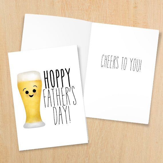 Hoppy Father's Day (Beer) - Print At Home Card