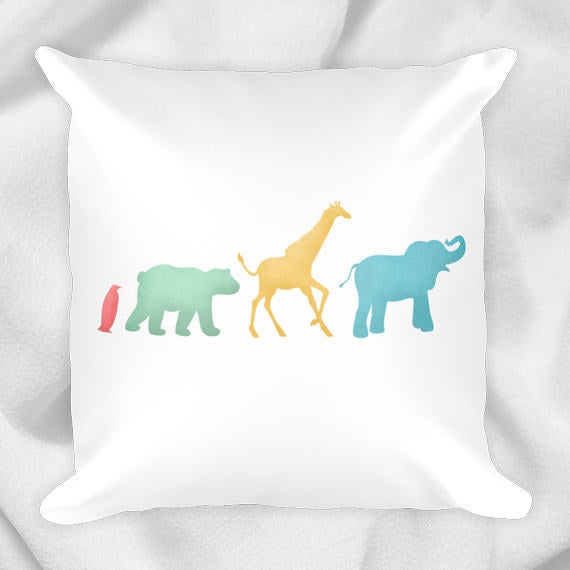Animal Silhouettes - Pillow